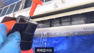 Wall Mounted PVC Air Conditioner Cover Dustproof Waterproof Air Conditioner Clear Cover With Drainage Port And Water Tube