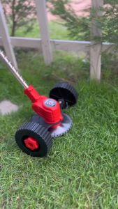 PINSEN Grass Cutter เครื่องตัดหญ้าไฟฟ้า มีการรับประกัน เครื่องตัดหญ้าไร้สาย เครื่องตัดหญ้ามีล้อ เครื่องตัดหญ้าแบตเตอรี่ เครื่องตัดหญ้าพกพา ความปลอดภัย