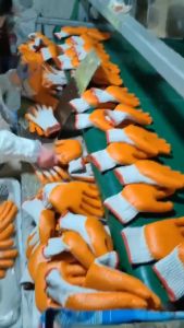Rubber Gloves Construction Cotton Gloves Working Gloves Thick Gloves