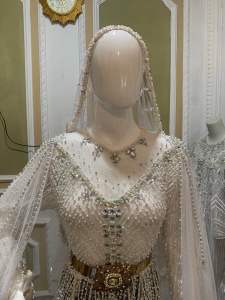 Kebaya akad semata kaki full payet