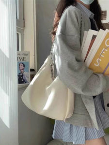 Tote Bag Womens Commuter Shoulder Bag Underarm Single Shoulder Bag Office Bag Commuter Bag Korean Style Chain Handle