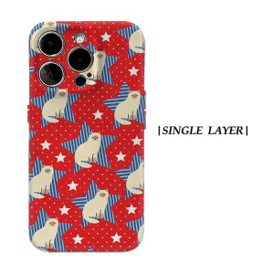 Potdemiel | Aurea Case Matte Bumper For Magsafe Case For iPhone 18 17 16 15 14 Plus 13 Pro Max Shockproof Hard PC Siamese Cat Star Cover