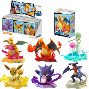 NEW Keeppley Original POKEMON Building Blocks Toy Gengar Charizard Eevee Dragonite Garchomp Gardevo Action Figures DIY Model Toy