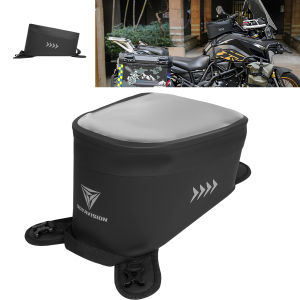 New Universal Motorcycle Tank Bag Gas Oil Fuel Tank Saddlebag Quick Release Strap Mount Bag with Reflective Strap