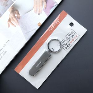 Portable Sharp Carbon Steel Nail Clippers Anti-splash Mens Keychain Nail Scissors Durable Home Use Personal Grooming Tools