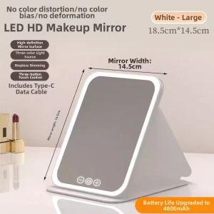 IMLUCKY | Portable Lighted Foldable Makeup Mirror