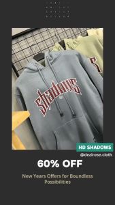 Dezirose Pullover Hoodie Pria Distro Shadows Bahan Fleece Tebal Premium Size M-XXL Cowok Cewek