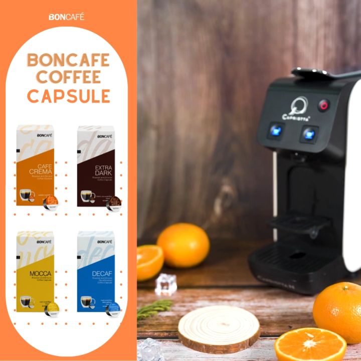 (แพ็ค 3 กล่อง) Boncafe Mocca Capsule กาแฟแคปซูล บอนกาแฟ มอคค่า