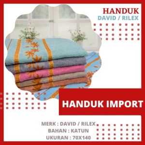 PROMO HANDUK MANDI DEWASA IMPORT DAVID PALMER / RILEX JUMBO UKURAN 70X140cm