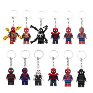 hot toys | Marvel Spiderman Keychain Gwen Peripheral Movies Student Cartoon Animation Cute School Bag Pendant Men Womens Toy Orname