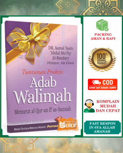 Tuntunan Praktis Adab Walimah ORIGINAL Buku Panduan Acara Pernikahan Sesuai Sunnah Menurut Al-Quran dan As-Sunnah Karya Dr Aamal Yasin Abdul Muthy Al-Bandary Penerbit Pustaka Ibnu Umar