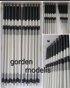 Gorden motip import blackout jendela dan pintu mewah tebal
