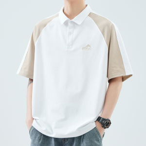 Jeep Spirit Mens Summer Short Sleeve Polo Shirt Loose Fit Casual American Style Top Youth Fashion Urban Life Cotton Polyester Blend