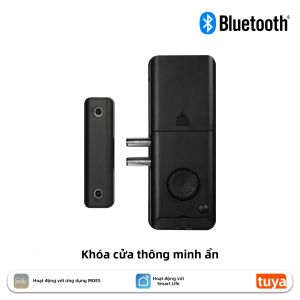 MOES | Khóa Cửa Thông Minh Bluetooth MOES Tuya Thiết Kế Ẩn Sử Dụng Thẻ IC Mở Khóa Từ Xa Bằng Ứng Dụng Dành Cho Cửa Gỗ Cửa Kính Hỗ Trợ 250 Thẻ.