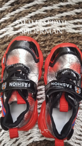 SEPATU ANAK PEREMPUAN TERBARU / SNEAKERS LED / SEPATU SNEAKERS MOTIF SPIDER KEKINIAN