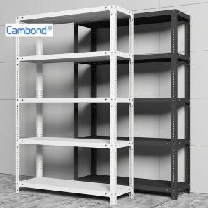 Cambond ชั้นวางของอเนกประสงค์ 3/4/5/6 ชั้น เหล็กคาร์บอน แข็งแรง พร้อมชั้นไม้ วางของได้ทั้งบ้าน ร้านค้า และคลังสินค้า