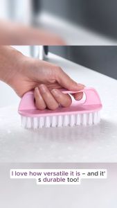 Multipurpose Plastic Laundry Brush Strong Bristles Cleaning Scrub