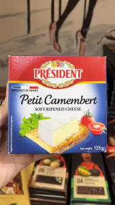 Date 04/27  Phô Mai Mềm Ủ Chín Petit Camembert Président 125g