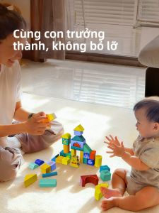 MUWANSHIJIA | Khối Xây Dựng Gỗ Giáo Dục Kích Thước Lớn cho Trẻ Em