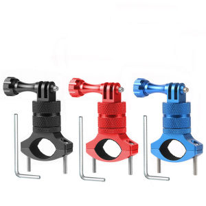 360 Degrees Rotary Aluminum Bike Bicycle Handlebar Mount for Gopro Hero 12 11 10 9 8 7 6 5 Session 1/4 Screws Action Camera Mounting