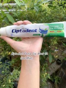Ciptadent Pasta Gigi MAXI 12 PLUS 225gr - Cool Mint & Fresh Mint