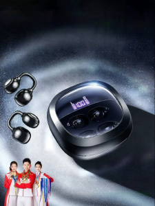 Jieyang | Wireless Ear-Hook Bluetooth Headphones with Hi-Fi Sound Comfort and Long Battery Life