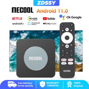 ZDSSY MECOOL ชุดกล่องทีวียอดนิยม Android11.0 KM2บวกกล่องทีวี Amlogic S905X4 Dolby Audio 4K HDR USB3.0 100M LAN 2.4G 5G Wifi บลูทูธ2GB 16GB เครื่องเล่นสมาร์ทสื่อ