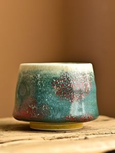 Jingdezhen Original Mine Ceramic Tea Cup Handmade Karatsu Glazed Tea Bowl Large Size Owner Drinking Cup Retro Style