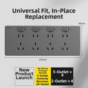 jabra | Wall Mount LED Control Expansion Socket Ultra-thin