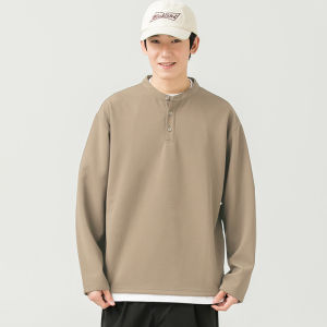 เสื้อยืดแขนยาวทรงหลวมสไตล์ฮันนาลูซ่า WOODSOON สำหรับผู้ชาย ฤดูใบไม้ผลิและฤดูใบไม้ร่วง สีสันสดใส ทรงหลวม เสื้อเชิ้ตคอกลม