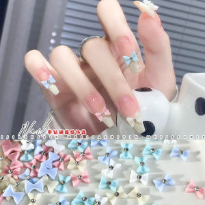 Mùa Xuân Pomelo Khoan Cung Tên Móng Tay Nghệ Thuật Trang Trí Nút Bướm Với Kim Cương Giả Móng Tay Trang Sức Thích Hợp Cho Mọi Loại Da