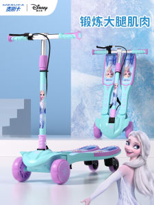 Disney Frozen Princess Elsa Frog Carriage Childrens Twisted Skateboard Ages 6 to 12 Kids Toy Roller Skates Balance Board
