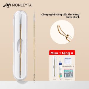 MONLEYTA | Bộ dụng cụ loại bỏ mụn đầu đen siêu nhọn Bộ dụng cụ điều trị mụn chuyên nghiệp Thiết bị làm đẹp da mặt chuyên dụng