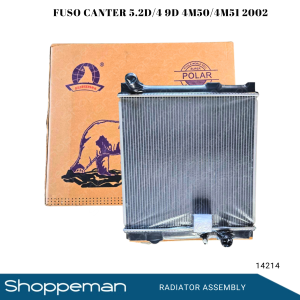 14214 FUSO CANTER 5.2D 4.9D 4M50 4M51 2002 RADIATOR ASSEMBLY M/T 520x518x48mm PA48 2ROWS ME403820 ME417292