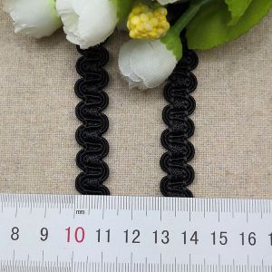 5m/16.4ft Each Pack Laces Trims black Curve Wave white Handmade DIY Craft Sewing Dresses fabric Ribbon Webbing dinner Decoration