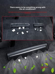 Suitable for Audi A4L A6L A3 Q3 Q5L Q7 Rear Air Conditioning Outlet Protective Cover Restoration Seat Protection
