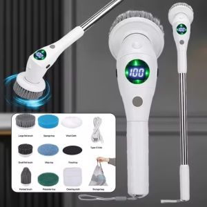 Deerma | Update Electric Cleaning Brush 10 in 1 Multifunctional Household Wireless Rotatable Cleaning Brush For Bathroom Kitchen Windows
