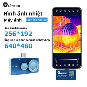 Máy Ảnh Nhiệt Điện Thoại Di Động TOOLTOP T7PRO Camera Hồng Ngoại 256x192 Pixel Hình Ảnh Nhiệt Tổng Hợp Nhìn Thấy Được Và Hồng Ngoại Để Chẩn Đoán