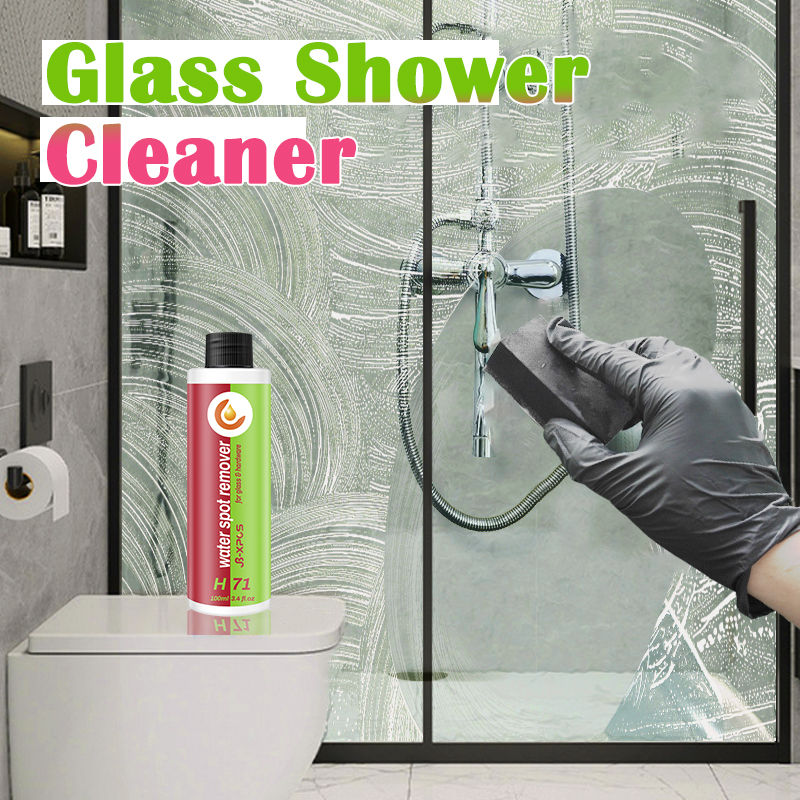 Bathroom Glass Cleaner Hard Water Spot Remover For Shower Door Ceramic Tiles Stainless Steel Powerful Descale JB-XPCS H71