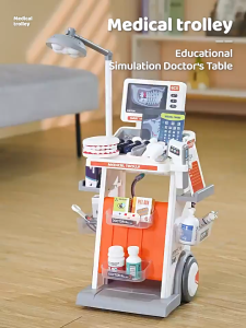 ProudNada Toys ของเล่นเด็ก ชุดรถเข็นหมอฟัน 30 ชิ้น MEDICAL TROLLY NO.660-91