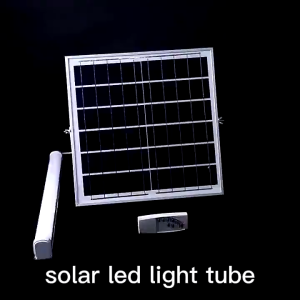 【Garansi 30 tahun】Solar Lampu Induction Led Light Tube Solar Panel 300W Solar Tube Solar light tube lampu led emergency led strip light IP67 Waterproof Outdoor Flood Light 3 Perubahan Warna