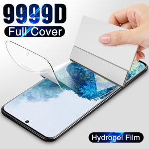 Samsung Galaxy S8 S9 S10 S23 S22 S21 S20 FE Plus Note 8 9 10 20 Ultra Lite Soft Full Cover Hydrogel Film Screen Protector Not Glass