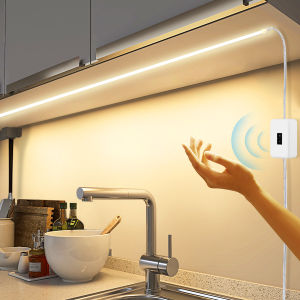 DC5V USB LED Under Cabinet Light COB Strip With Hand Scan / Dimmable Touch Sensor Switch / Push Switch For Kitchen Lighting