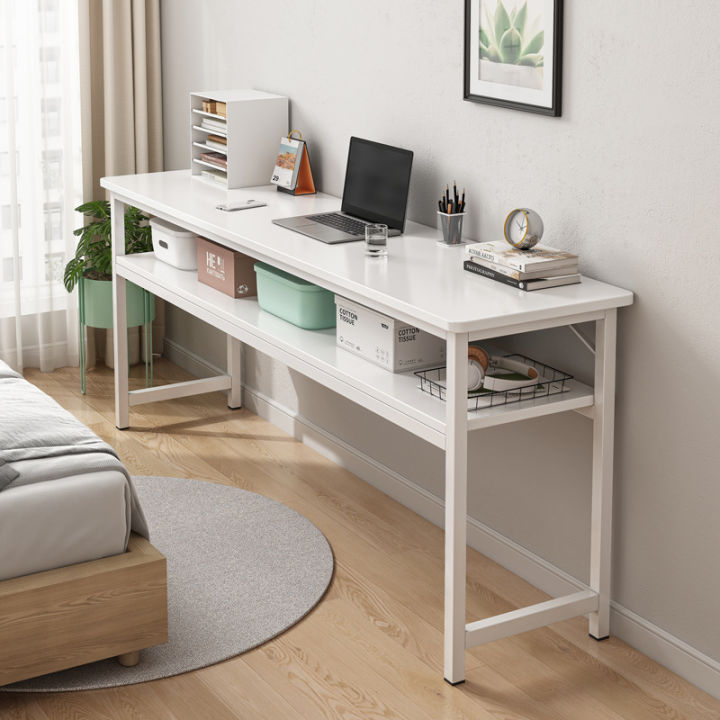 Narrow Desk Simple Home Small Apartment Long Table Wall Tailstock Desk