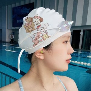 Mikko Silicone Swimming Cap Womens Special Training Waterproof Long Hair Swimming Cap Large Elastic Not Tight Head