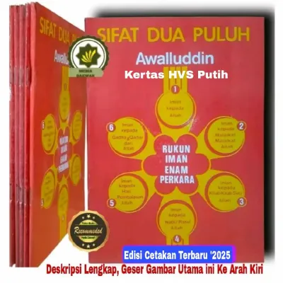 Kitab SIFAT 20 BAHASA ARAB MELAYU adalah Panduan Ilmu TAUHID yang ringkas dan mudah dipahami menjelaskan tentang dua puluh sifat Allah (Sifat 20) beserta sifat-sifat mustahil-Nya serta Rukun Iman oleh Al Mufti Al Habib Utsman bin Abdullah bin Aqil