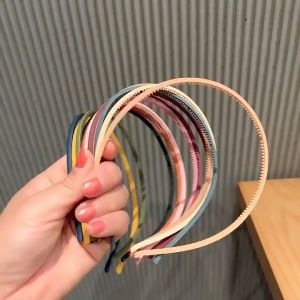 Bayar Di Tempat - Bando Korea Polos Tipis Matte Full Color High Quality / Aksesoris Rambut Wanita