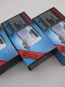 New Complete Aiwa Stereo Portable Tape Player HS-JS385 Dual Speakers Compact Audio Visual Equipment Personal Music Center