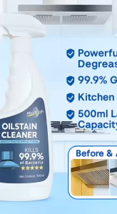 500ml Kitchen Degreaser – Pembersih Dapur Spray & Wipe | For Hood Stove Sink & Tiles