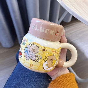 LUXIAOSHI | Cartoon Capybara Ceramic Mug